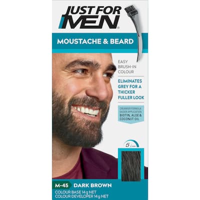 just for men moustache & beard colour dark brown