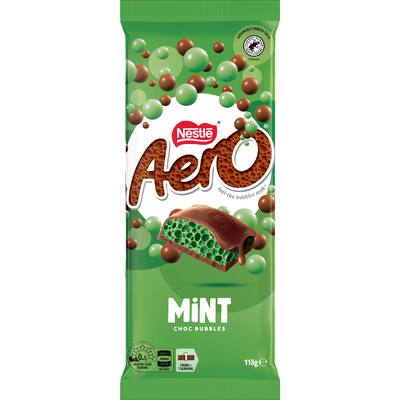 nestlé aero chocolate block peppermint