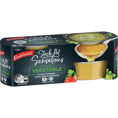 continental stock pot vegetable stock concentrate 4 x 28g