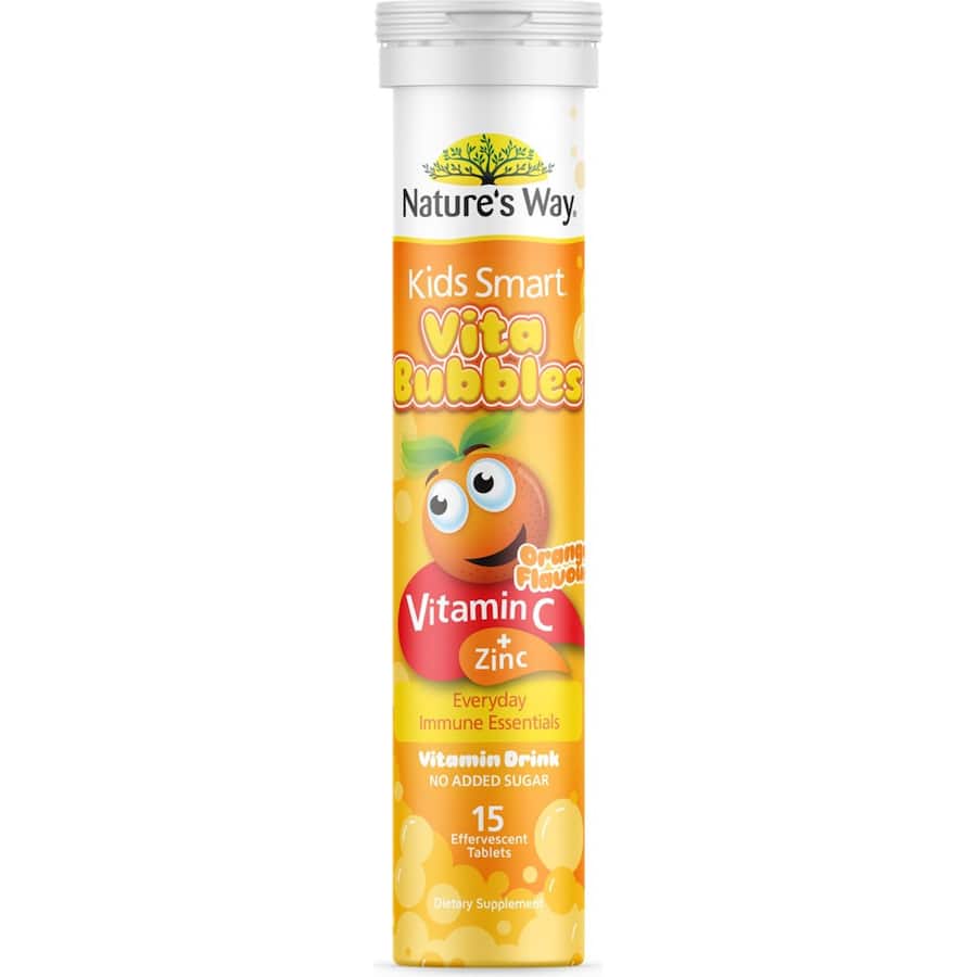 Natures Way Kids Smart Effervescent Vitamin C Plus Zinc