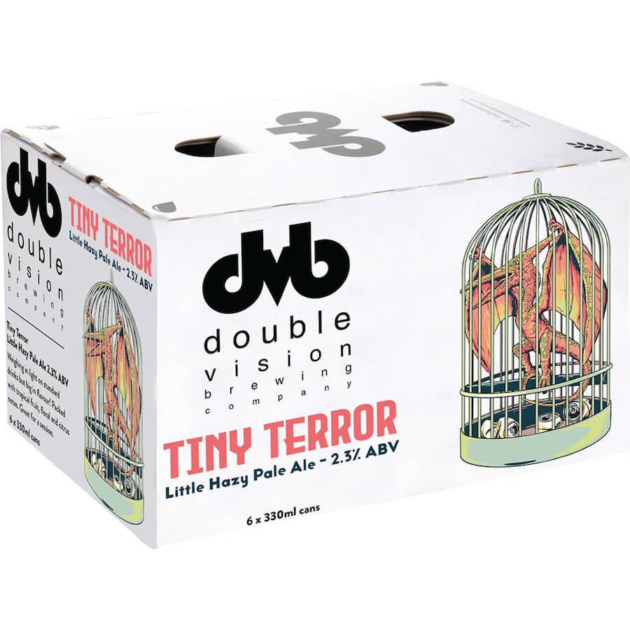 Double Vision Brewing Company Craft Beer Hazy Pale Ale Tiny Terror