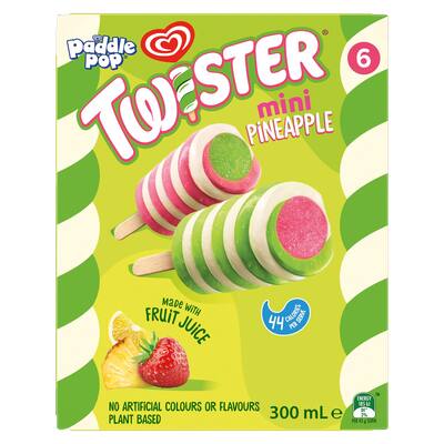 Paddle pop ice cream on stick twister mini