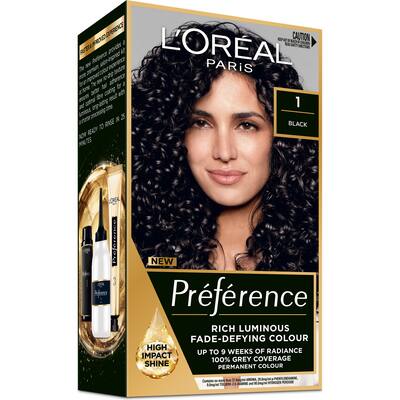 loreal preference hair colour napoli black 1
