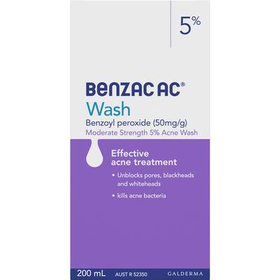 benzac ac cleanser facial wash 5%