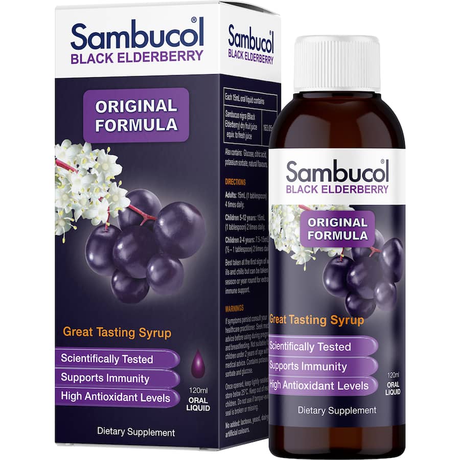 Sambucol Syrup Black Elderberry Immune