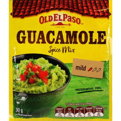 old el paso spice mix guacamole