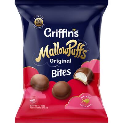 griffin's mallowpuffs chocolate bites original