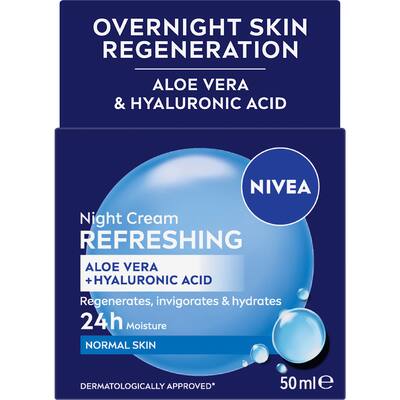 nivea hydrating night cream moisture + regeneration