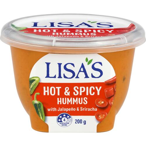 Lisas Hummus Hot & Spicy Dip