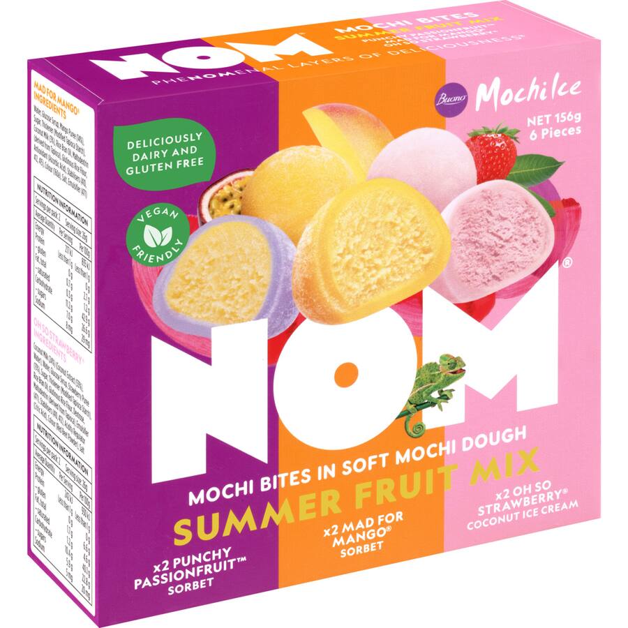 NOM Mochi Bites     SummerFruit Mix 156g