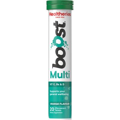 healtheries boost effervescent multi orange