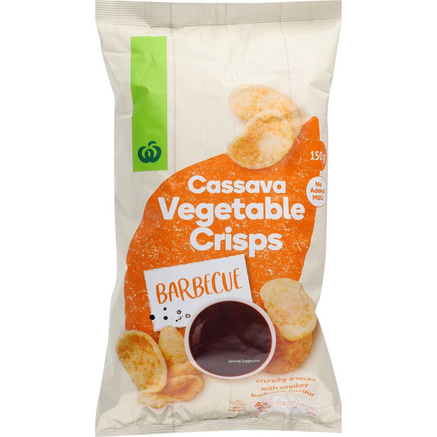 Woolworths Cassava Vegetable Crisps Bbq
