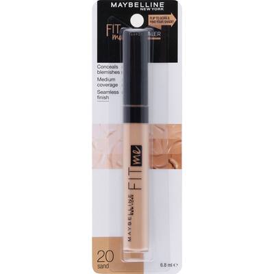 maybelline fit me concealer natural coverage sand 20