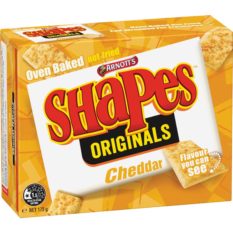 Arnotts Shapes Crackers Cheddar