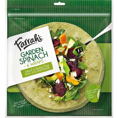 farrah's wraps garden spinach