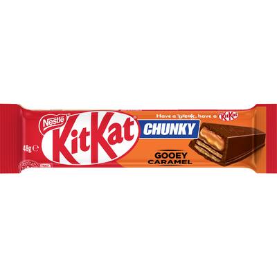 nestlé kit kat chocolate bar chunky gooey caramel