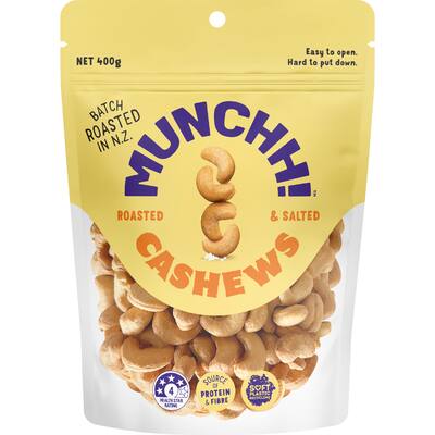 munchh cashews roasted & salted