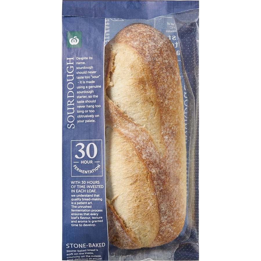 Woolworths Sourdough Vienna Loaf White 30Hr