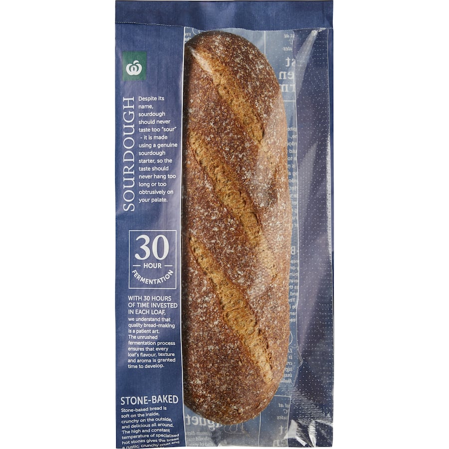 Woolworths Sourdough Vienna Loaf Wholemeal 30Hr