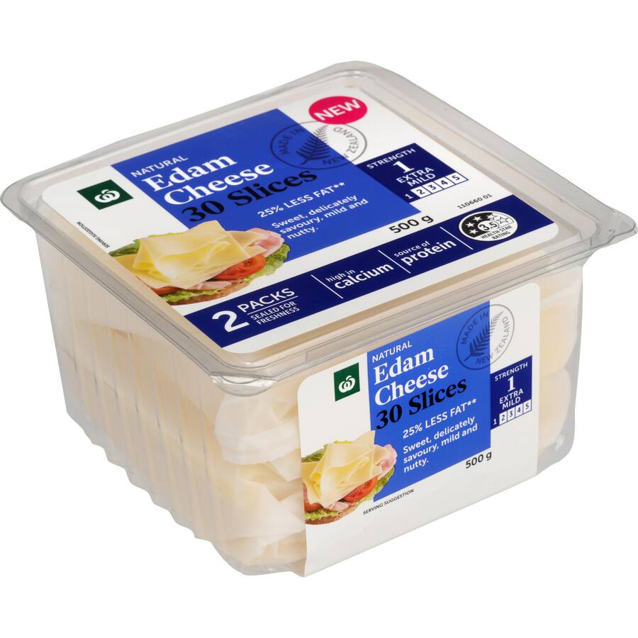 Woolworths Cheese Slices Edam