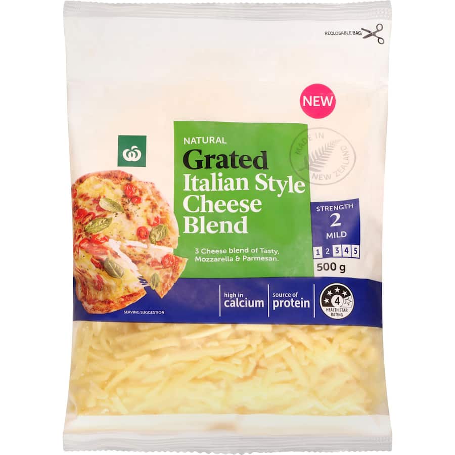 Woolworths Italian Blend Cheese Grated