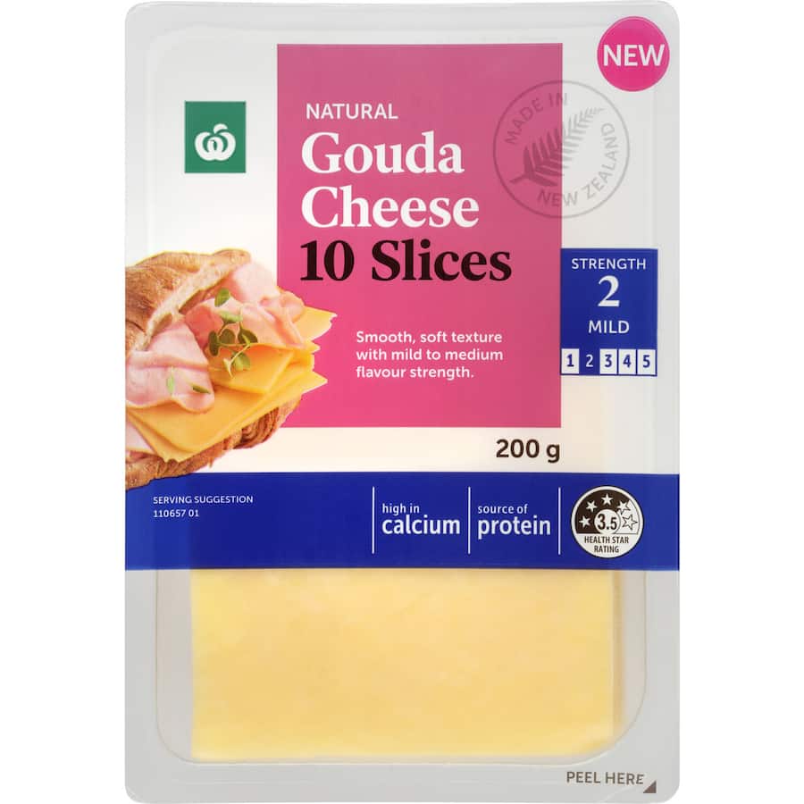 Woolworths Cheese Slices Gouda