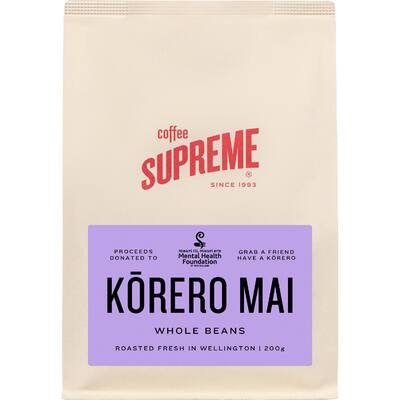 coffee supreme coffee beans me korero blend whole