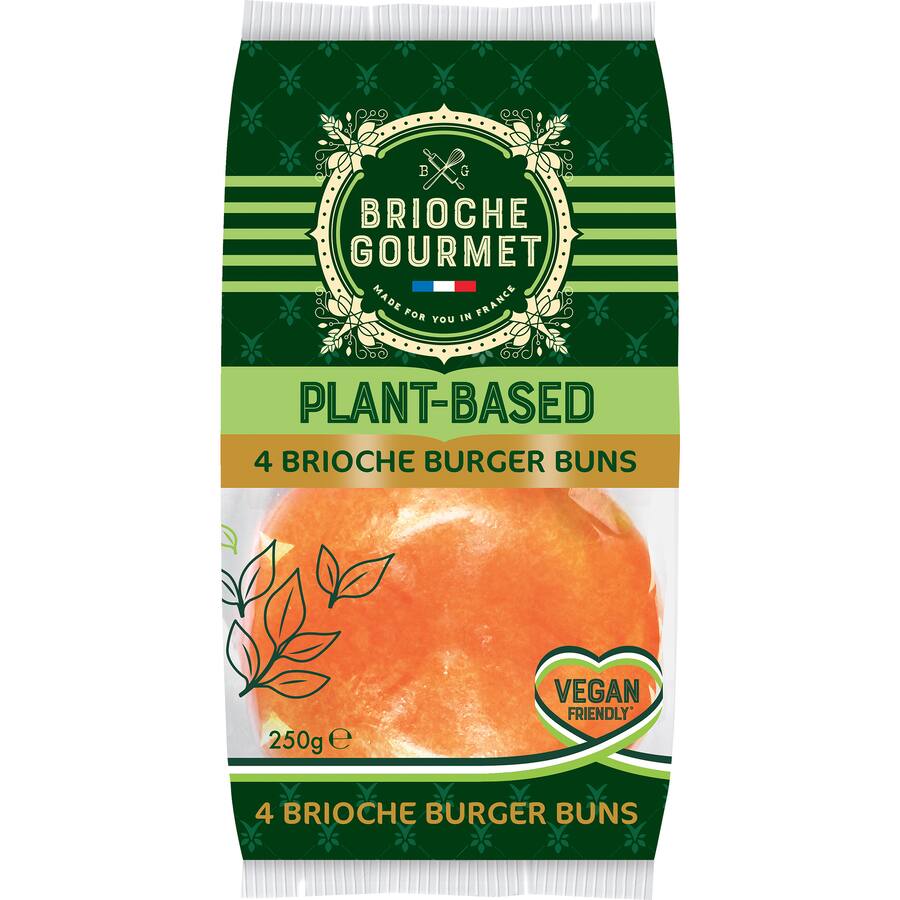 Brioche Gourmet Burger Bun Vegan