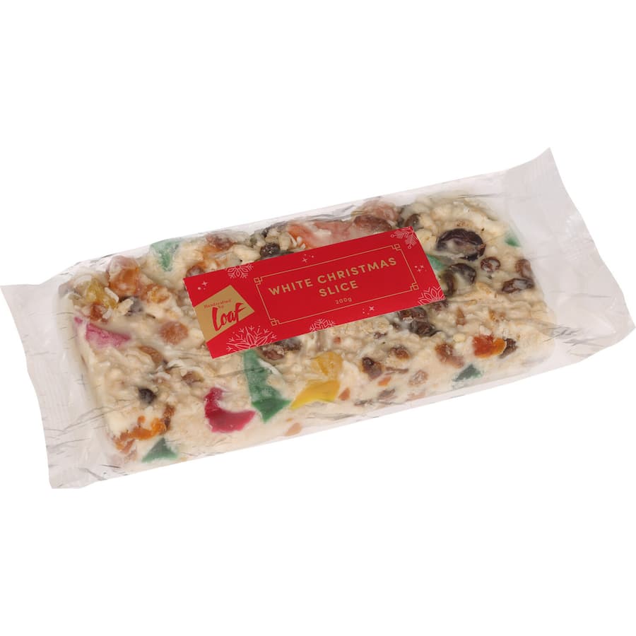 Loaf White Christmas Slice