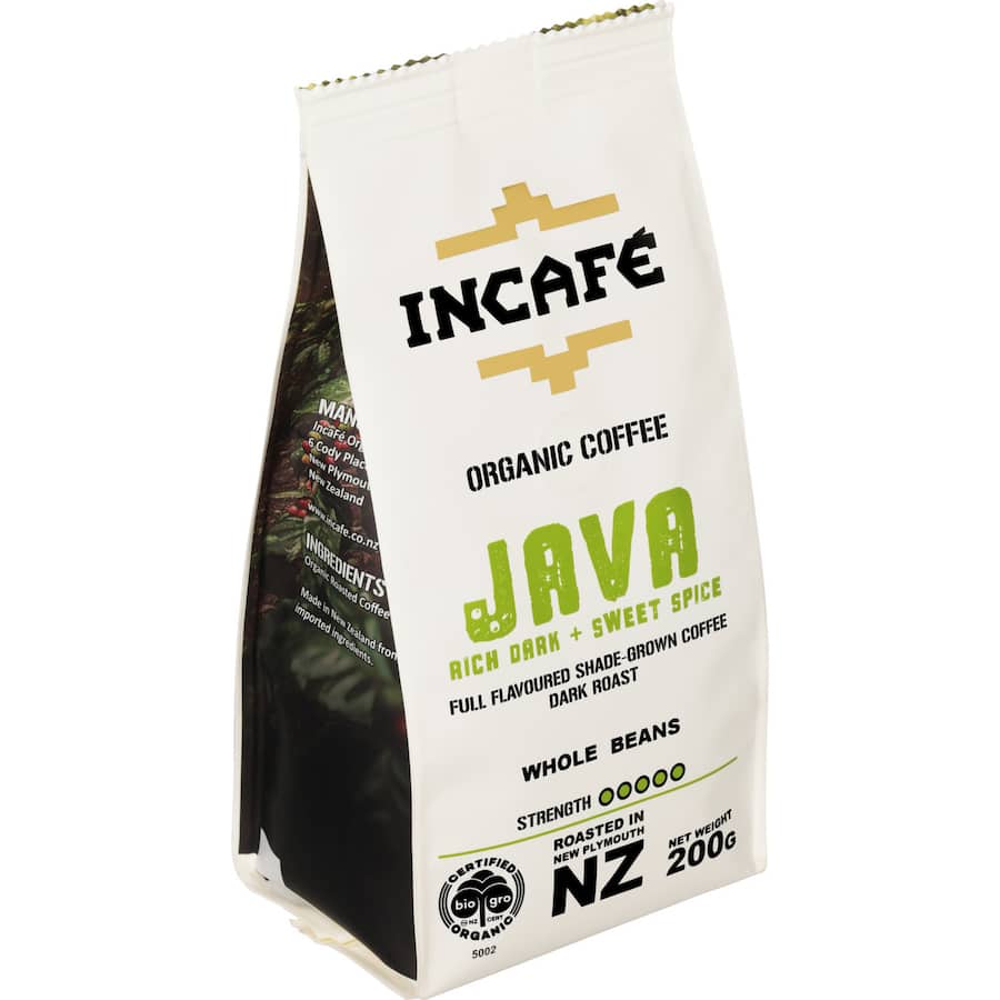 Incafe Whole Beans Coffee Java Organic