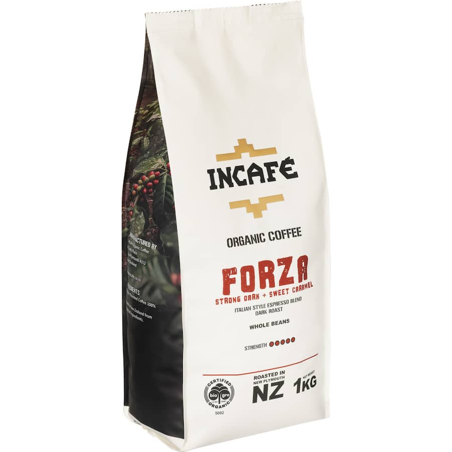 Incafe Whole Beans Coffee Forza Organic