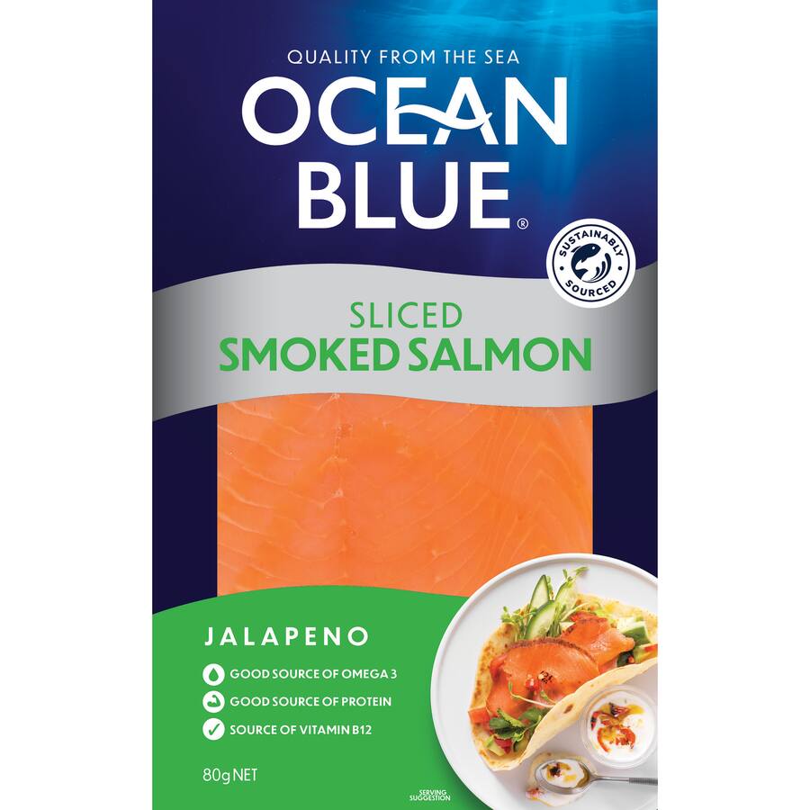 Ocean Blue Smoked Salmon Sliced Jalapeno