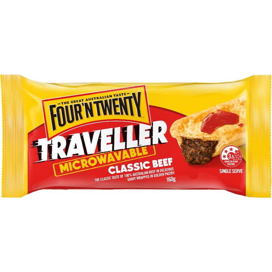 Four'n Twenty Frozen Pie Traveller Classic Beef