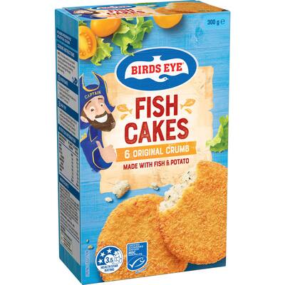 birds eye fish cakes original crumb 300g