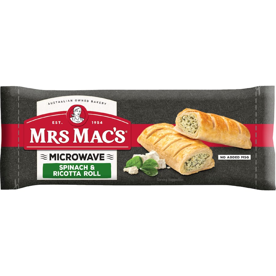 Mrs Mac's Frozen Pie Spinach And Ricotta Microwave