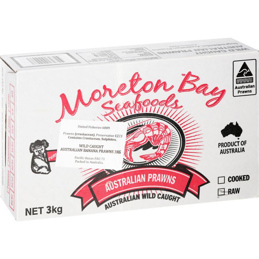Moreton Bay Prawns Australian Banana