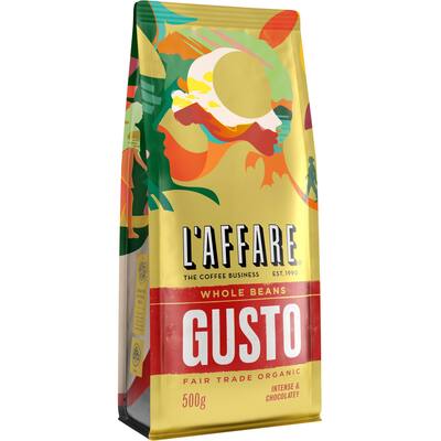 l'affare coffee beans gusto fairtrade