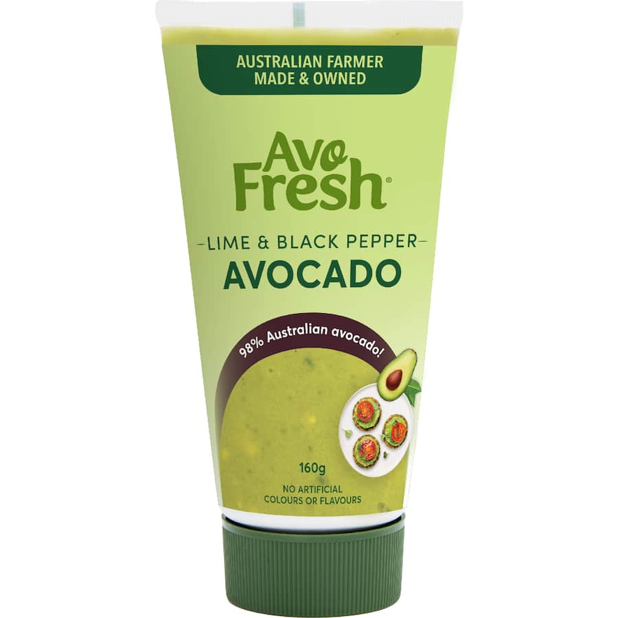 Avofresh Avocado Spread With Lime & Black Pepper