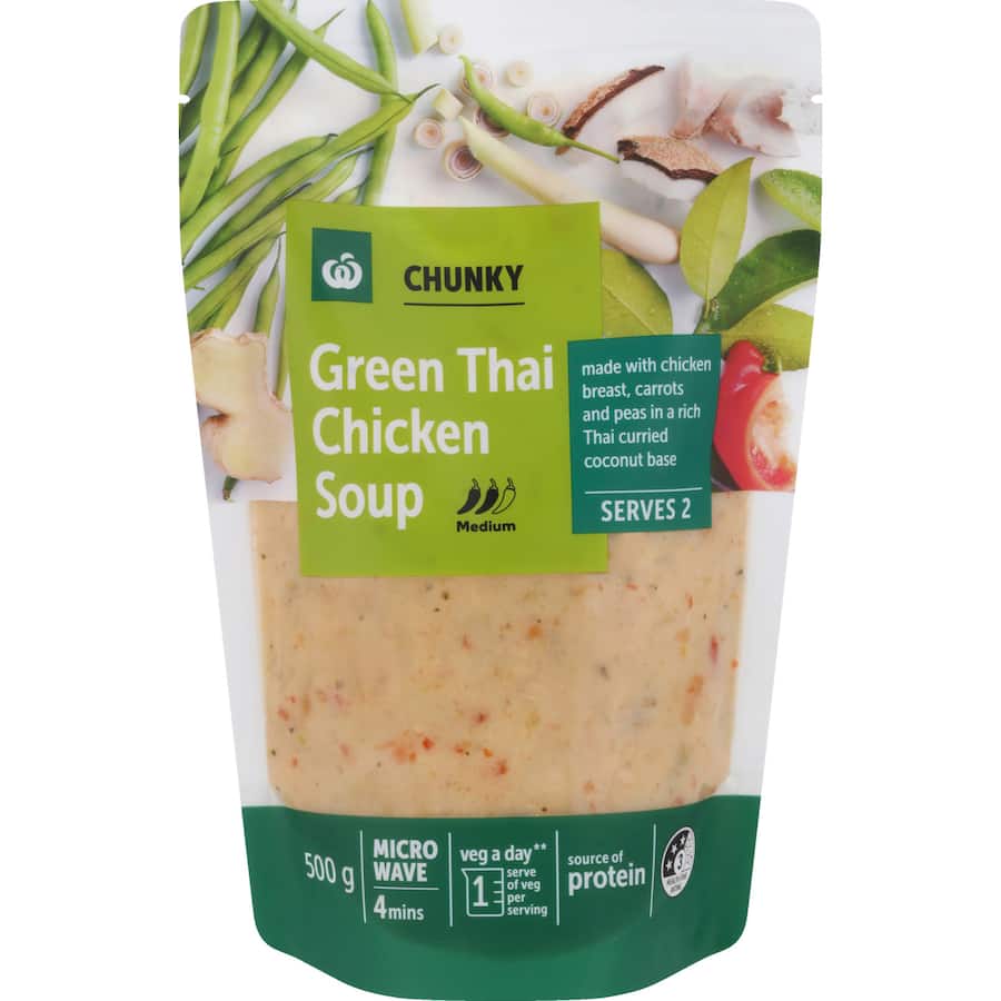 Woolworths Soup Green Thai Chicken