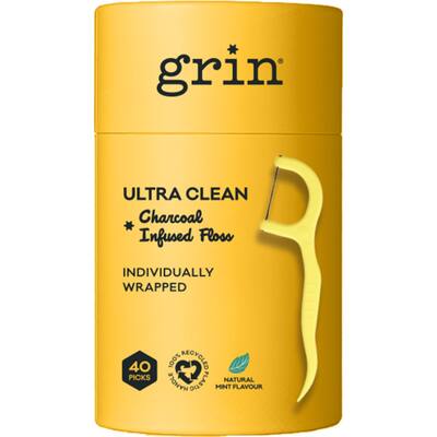 grin adult dental floss mint
