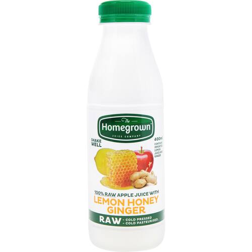 Homegrown Fruit Juice Apple, Lemon, Honey & Ginger