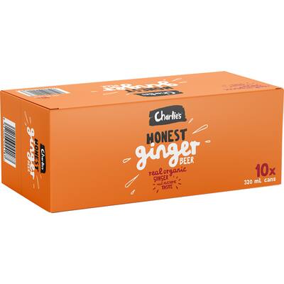 charlies honest fizz soft drink ginger beer