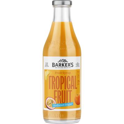 barker's nz fruit syrup lite tropical