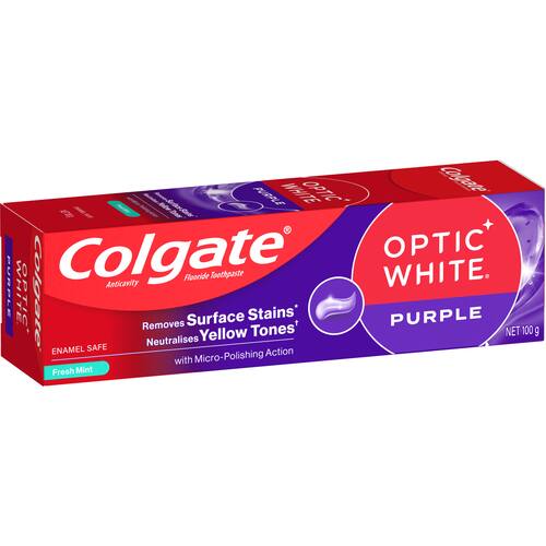 Colgate Optic White Toothpaste Purple
