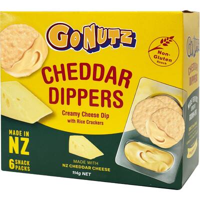 gonutz dippers gluten free crackers & cheese