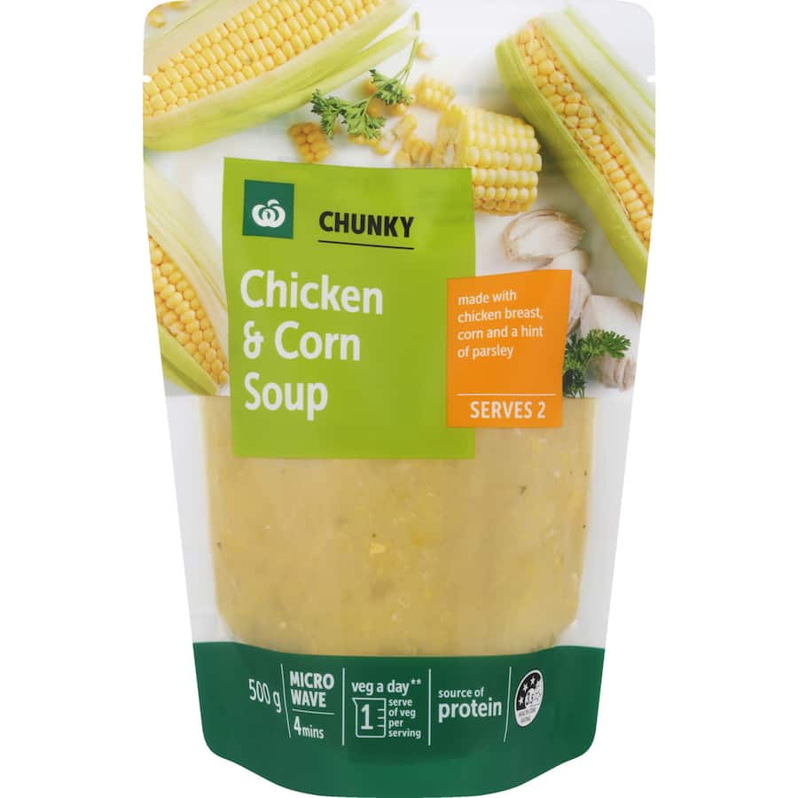 Woolworths Soup Chicken & Corn