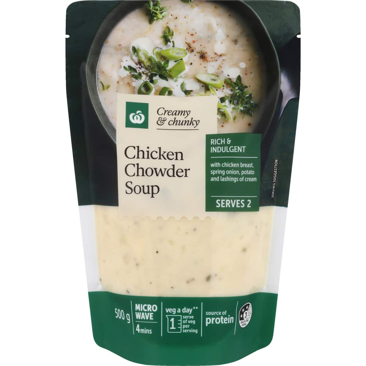 Woolworths Chicken chowder soup 500g | bunch