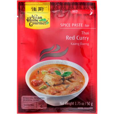 asian home gourmet spice paste thai red curry