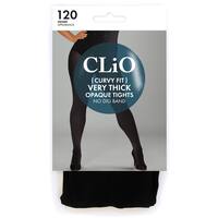 Clio Curvy Silky Tights Average Very Thick Black 120 Denier