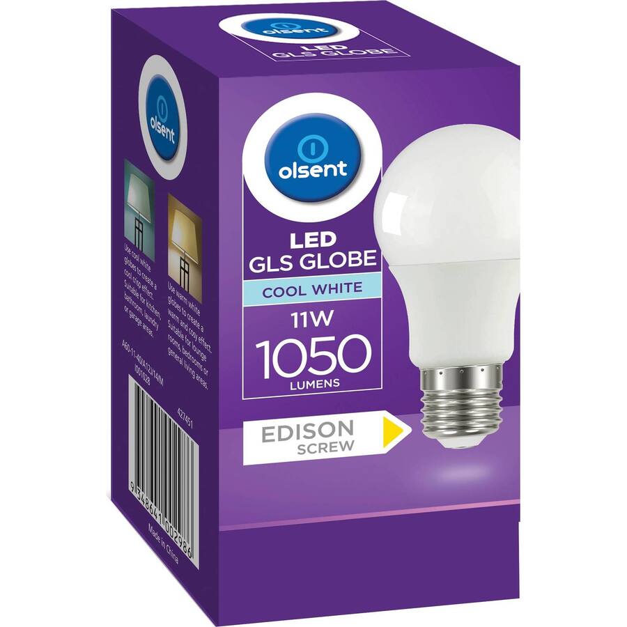 Olsent Screw Light Bulb Led 11W 1050 Lumen Cool